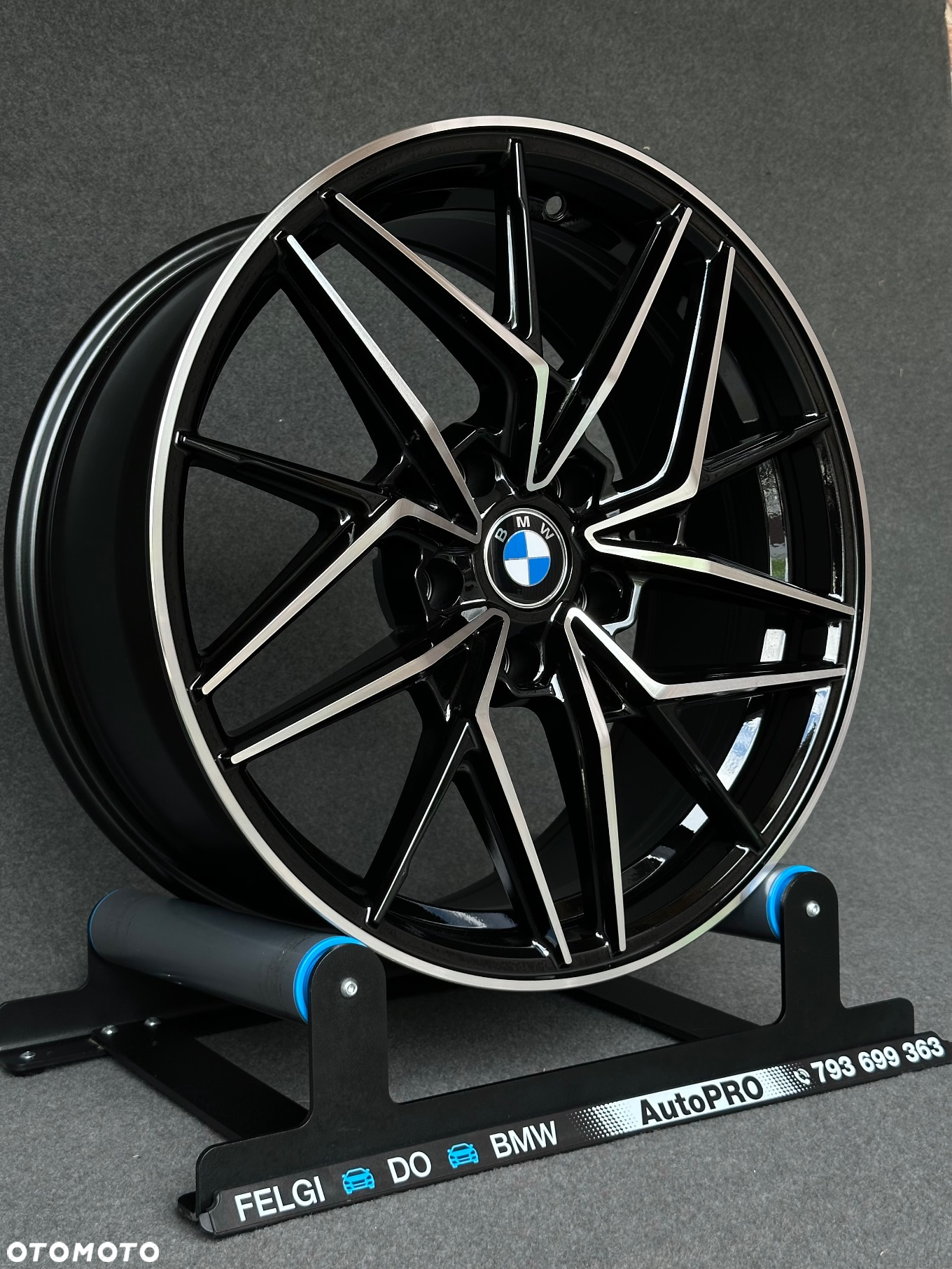 NOWE FELGI do BMW 5x120 Seventy9 czarny połysk polerowane fronty - 5
