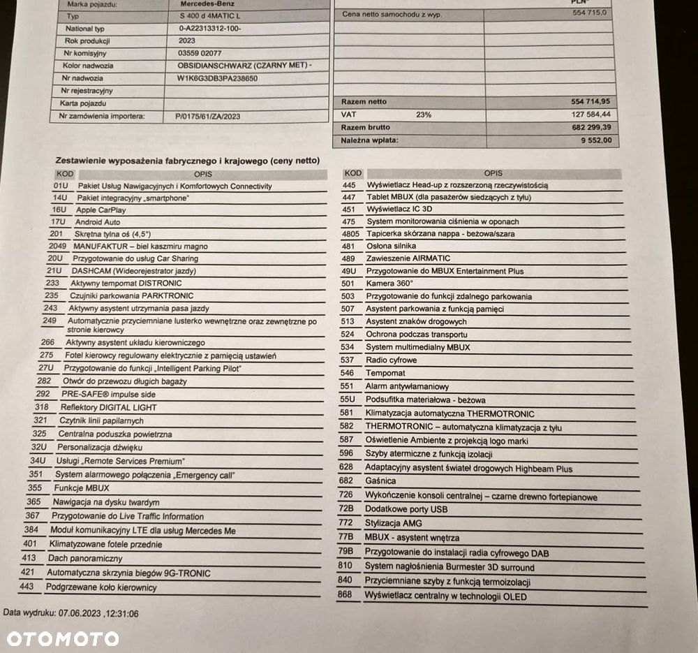 Mercedes-Benz Klasa S 400 d 4-Matic L 9G-TRONIC - 31