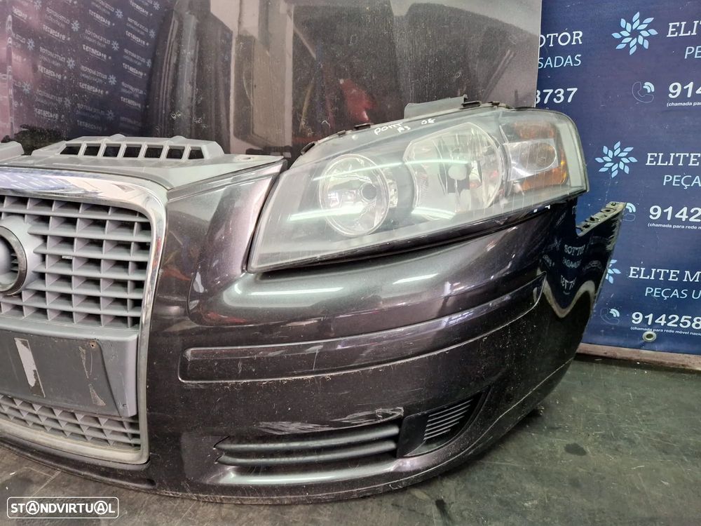 Frente completa usada AUDI A3 8P FASE 2 2.0 TDI parachoques capot oticas guardalamas radiador - 5