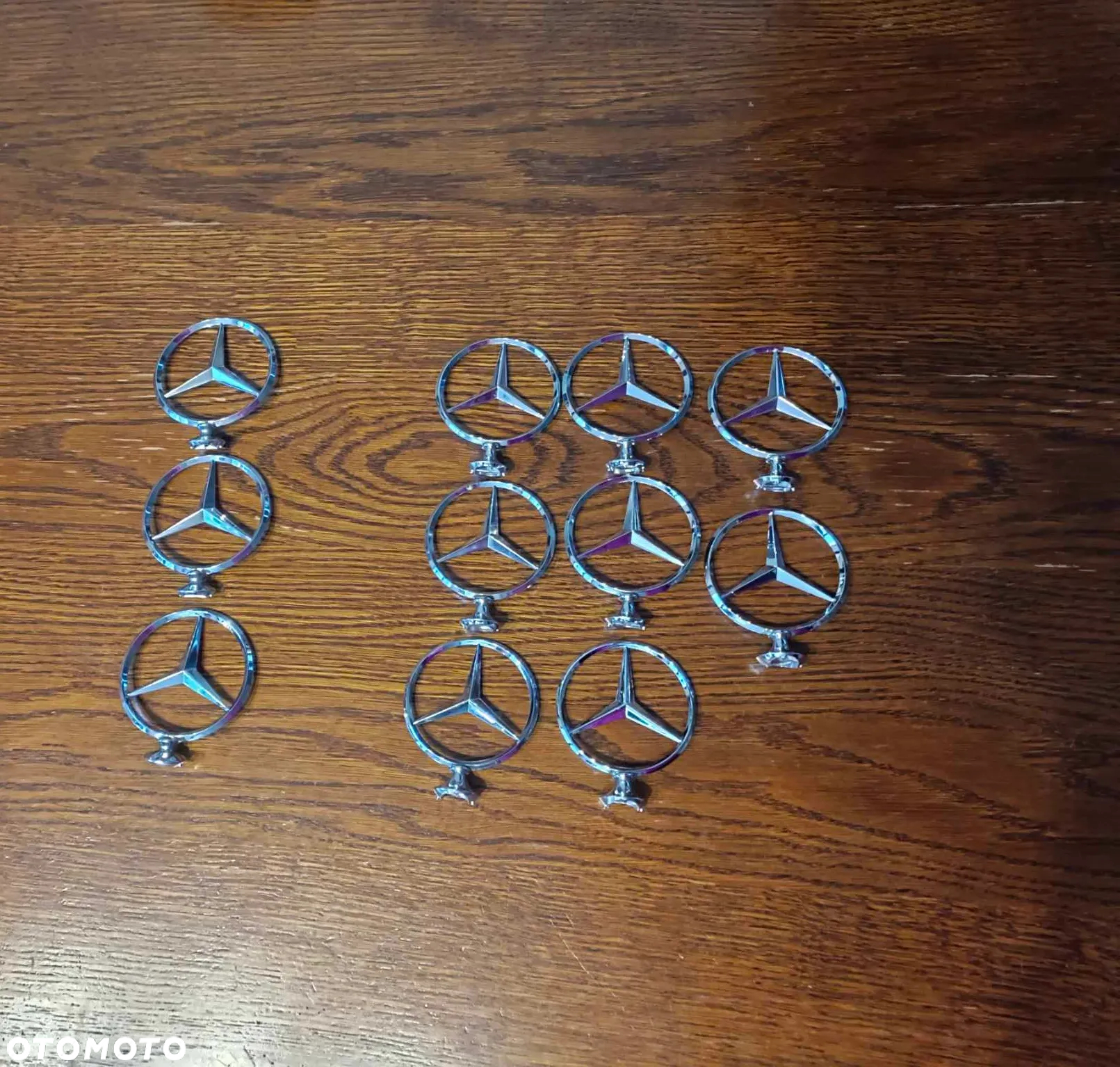 emblemat znaczek na maske celownik gwiazda mercedes benz W108 W109 W110 W111 W112 PONTON w186 w188 w189 E112 W113 W123 W201 W124 W126 C220 W114 W115 w120 w121 w105 w180 w128 W116 badge hood emblem - 5