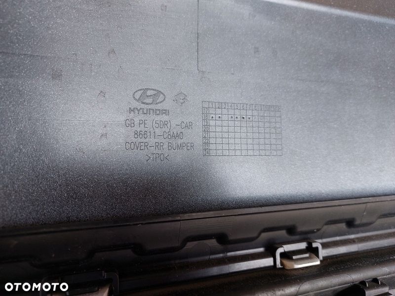 ZDERZAK TYŁ TYLNY HYUNDAI i20 18- CZUJNIKI ŁADNY - 9