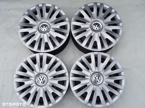 FELGI STALOWE + KOŁPAKI 15 VW GOLF V CADDY JETTA