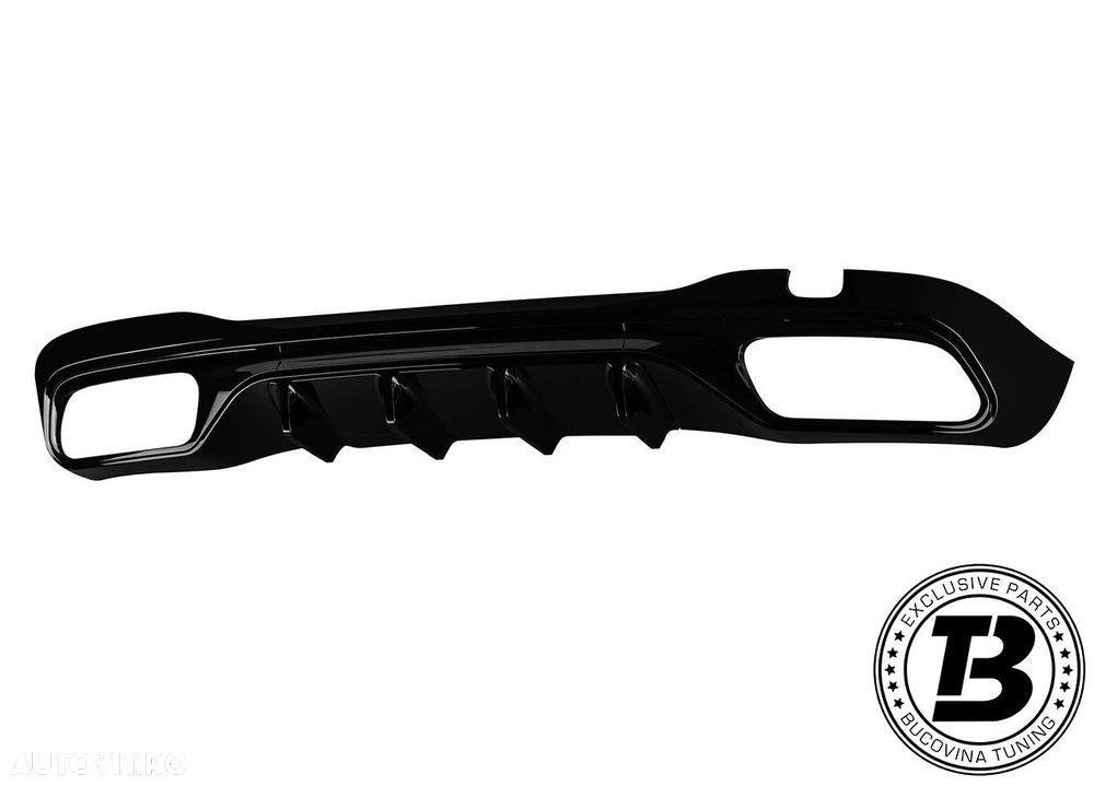 Difuzor Bara Spate cu Ornamente compatibil cu Mercedes C Class W206 C63 Design - 2