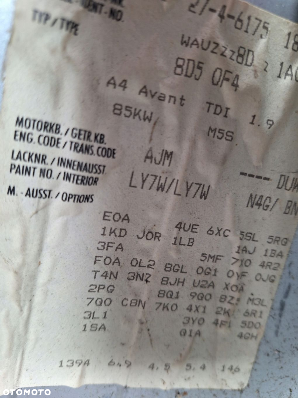 AUDI A4 B5 8D LIFT FL 8D5 8D2 99-01 PRZÓD TYŁ LEWE PRAWE SREBRNE DRZWI LY7W - 2