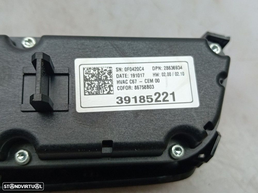 Botão / interruptor do AC OPEL Corsa F - 5