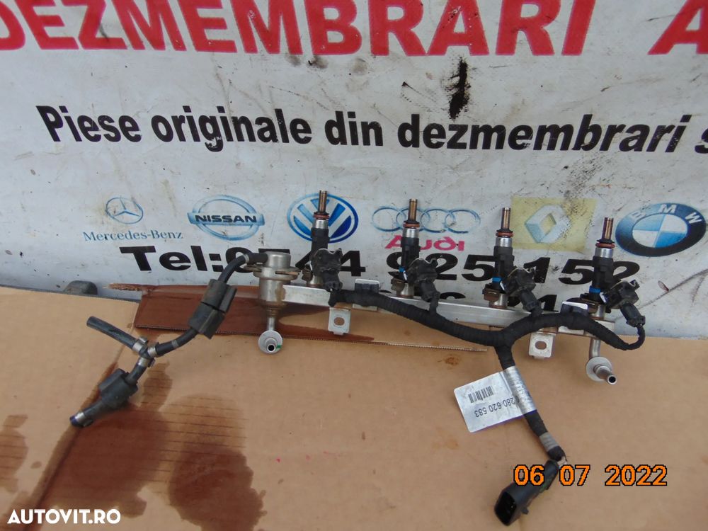 Rampa injectoare Fiat 1.4 benzina 500 abarth alfa romeo giulietta tipo 1.4 benzina doblo punto pand - 3