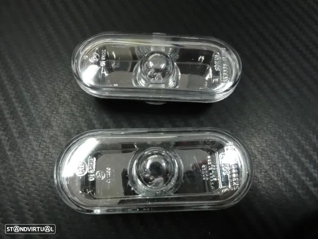 Piscas laterais + lâmpadas cromadas para VW Bora, Golf 3, Golf 4, caddy, fox, Eos, Lupo, Passat 35i, 3B, 3BG, Polo 6N, 6N2, 9N, vento, T5, Sharan, jetta 3, Multivan Transporter, Vento +96 fundo smoke ou em cristal - 12