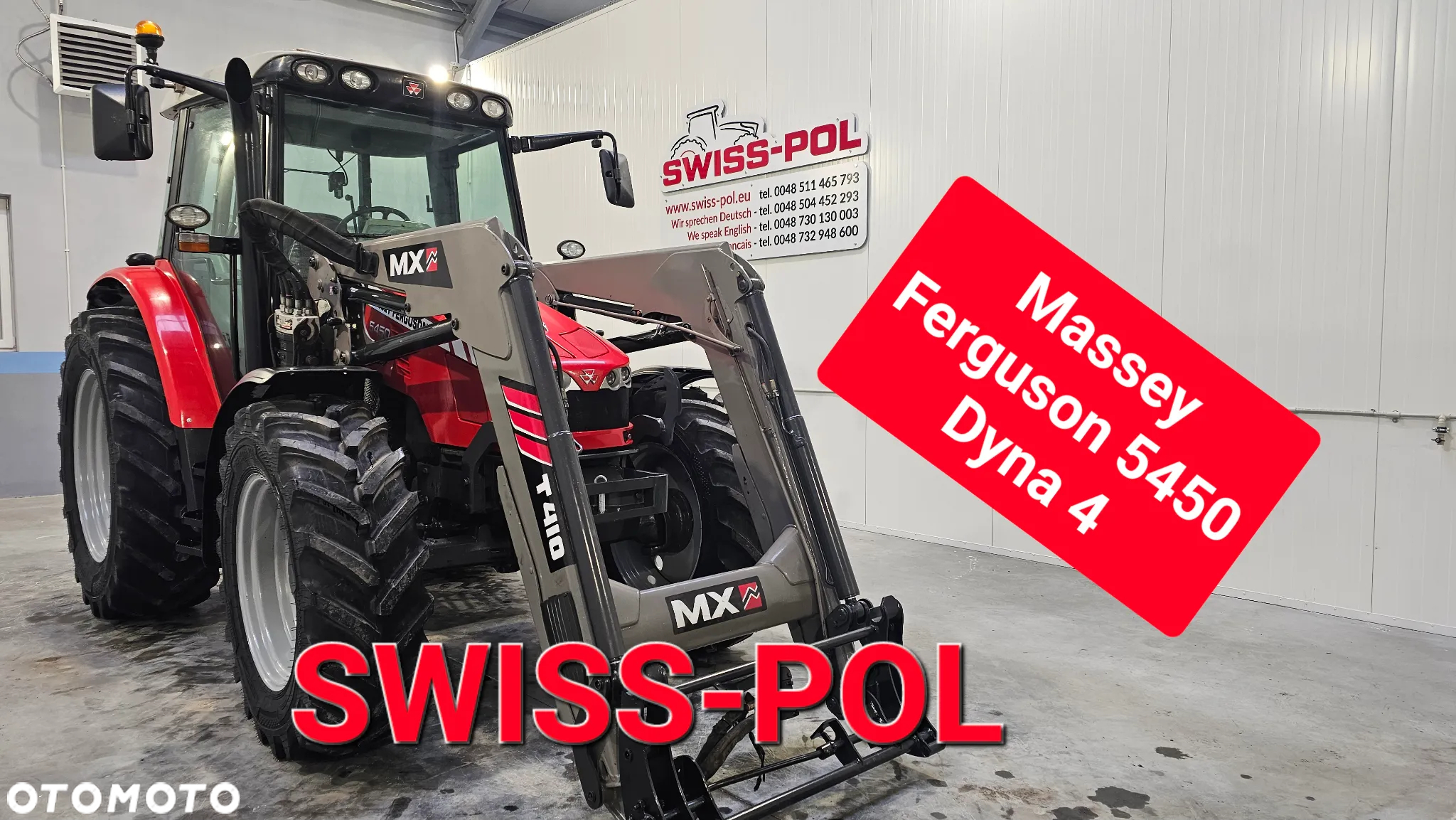 Massey Ferguson 5450 Dyna 4 Klimatyzacja Tur Nowe Opony 5445dyna Axos Arion T5.105 - 2