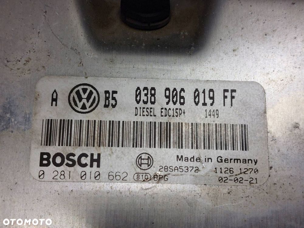 ZESTAW STARTOWY VOLKSWAGEN GOLF IV 1.9 TDI 038906019FF 1J0920806H - 2