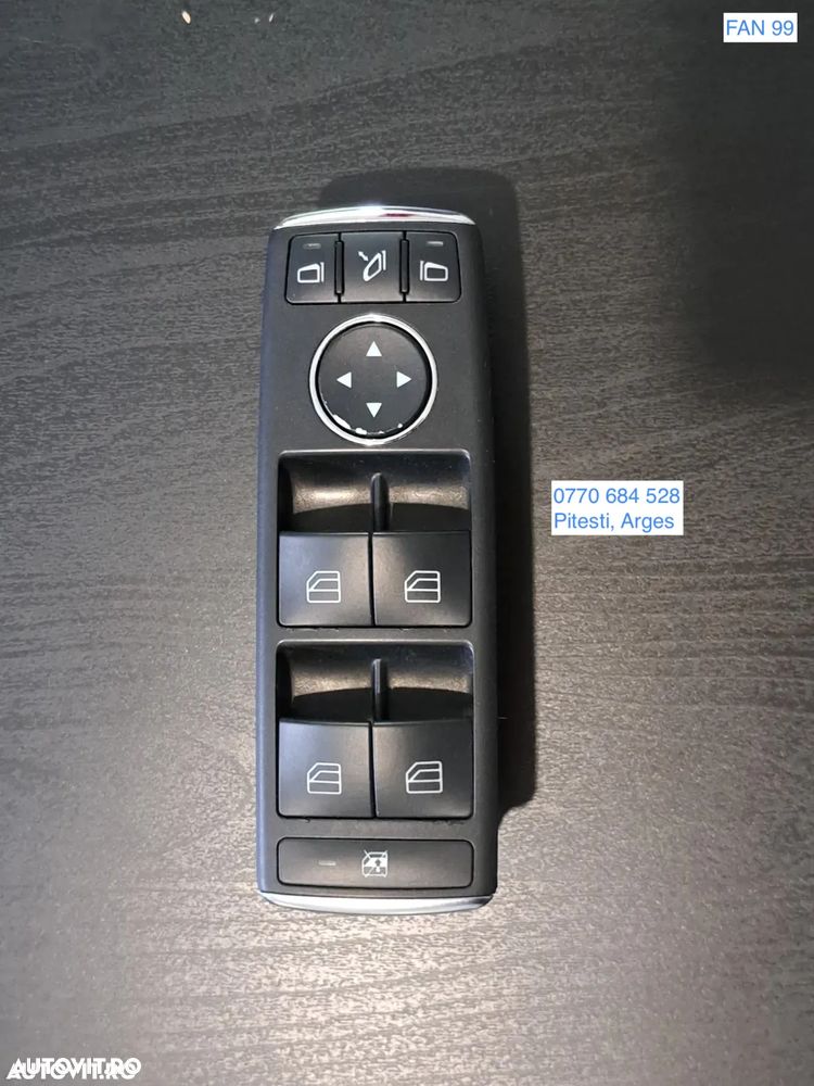 Panou butoane buton comanda comenzi Geamuri electrice fata spate Oglinzi electrice cu rabatare Original Mercedes C-class W204 facelift 2008-2015 E-class W212 C207 2010-2016 GLK X204 2010-2015 - 1