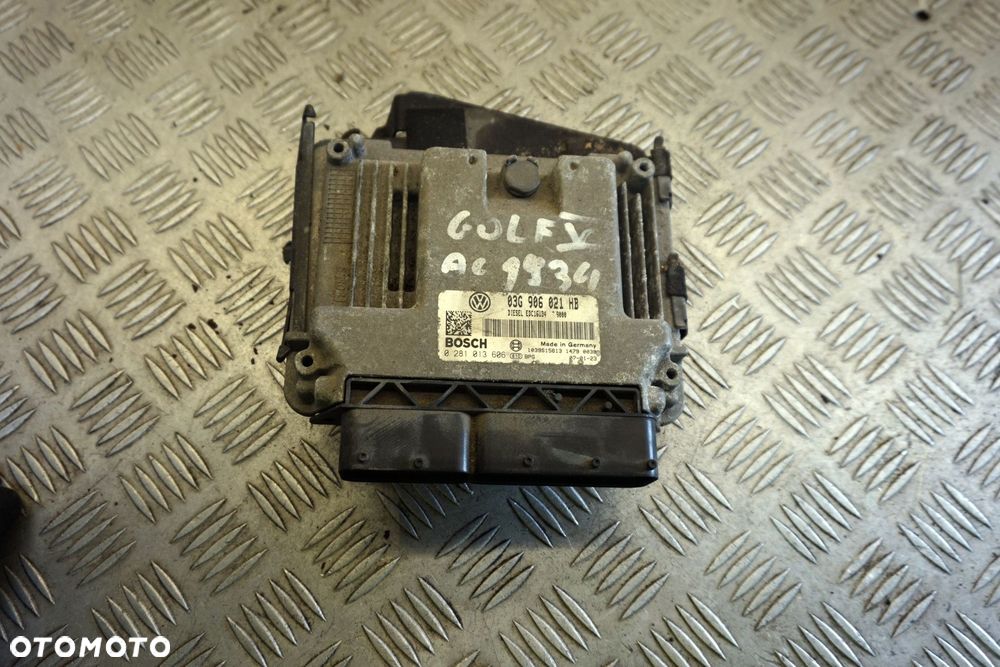 STEROWNIK SILNIKA KOMPUTER GOLF V 1.9 TDI 03G906021HB 0281013606 VOLKSWAGEN 2003-2009 - 1