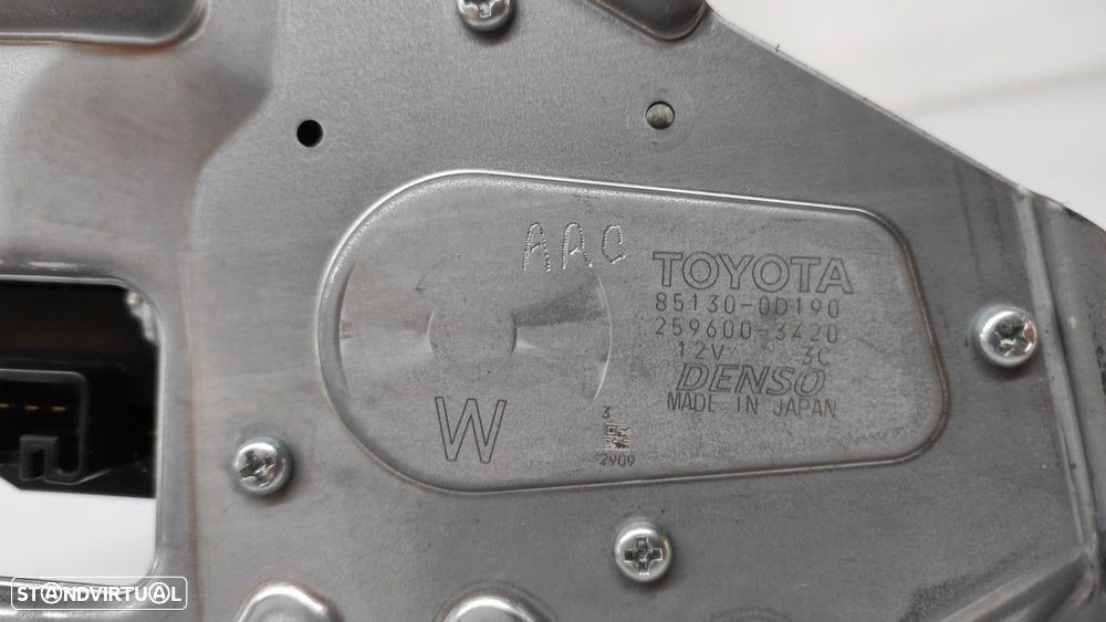 MOTOR LIMPA-VIDROS TRASEIRO TOYOTA YARIS HYBRID ACTIVE - 3