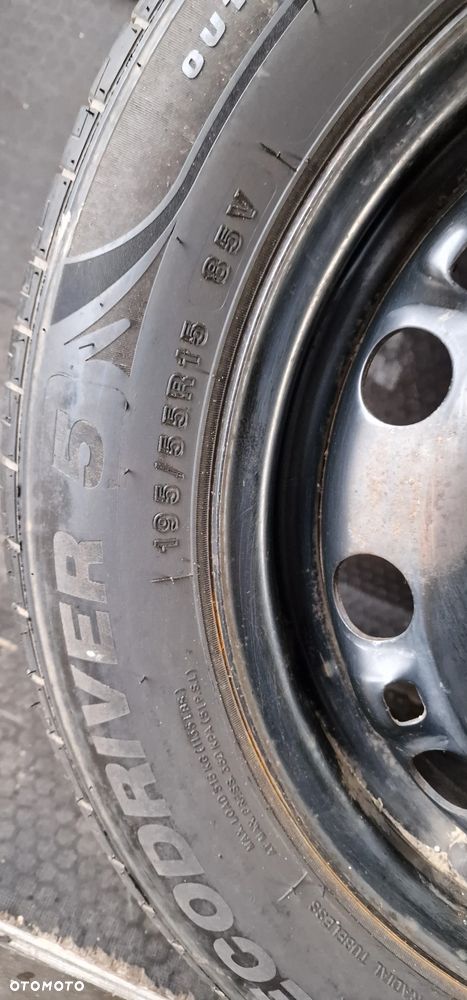 FELGI STALOWE+OPONY 195/55 15 VW Polo 6r SEAT  IBIZA IV SKODA FABIA II R15 ET43 5X100 - 8