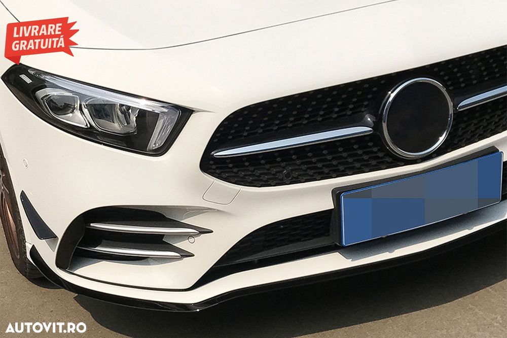Lip Bara Fata Mercedes A-Class W177 V177 (04.2018-2022) A35 Design Editia Neagra- livrare gratuita - 8