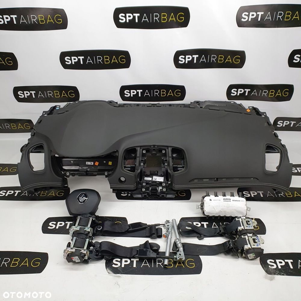 RENAULT SCENIC IV 4 START STOP NITKA DESKA ROZDZIELCZA KONSOLA KOKPIT PULPIT PODUSZKI AIRBAG AIR BAG PASY KIT SET - 1