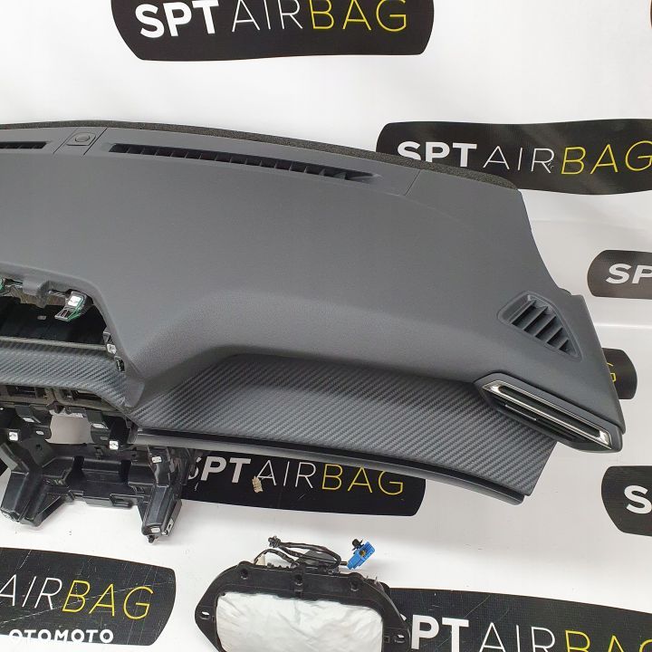 PEUGEOT 208 DESKA ROZDZIELCZA KONSOLA KOKPIT PULPIT PODUSZKI AIRBAG AIR BAG PASY KIT SET - 4