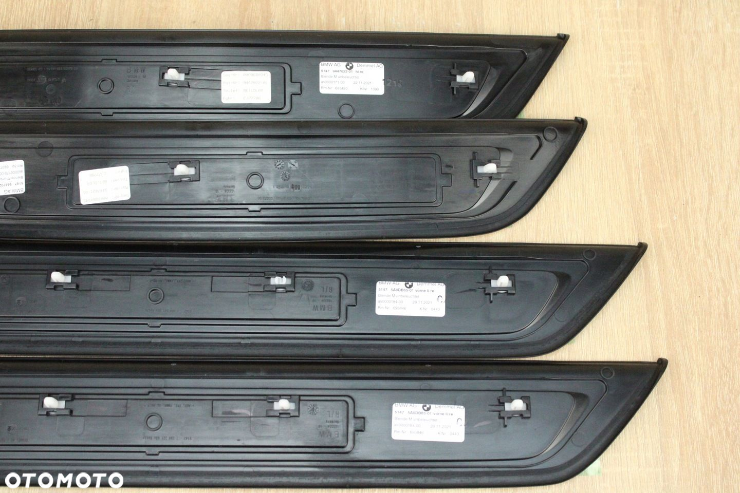 ORYGINALNE NAKŁADKI LISTWY PROGOWE M-PAKIET BMW G30 5A0DB65 9447021 9447022 - 8