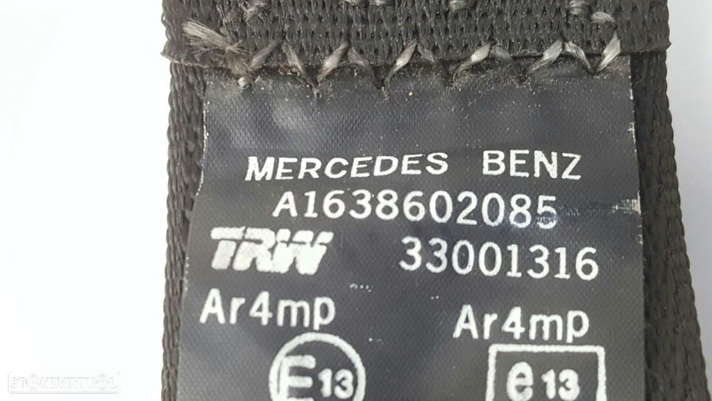 CINTO DE SEGURANÇA TRASEIRO DIREITO MERCEDES CLASE M (W163) 270 CDI (163.113) - 5