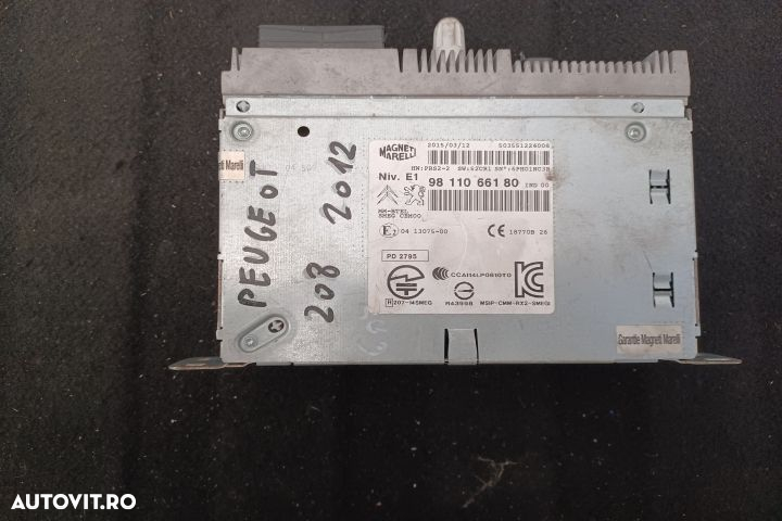 Modul control radio 9811066180 MMI 9811066180 Peugeot 208 1 [2012 - 2 - 4