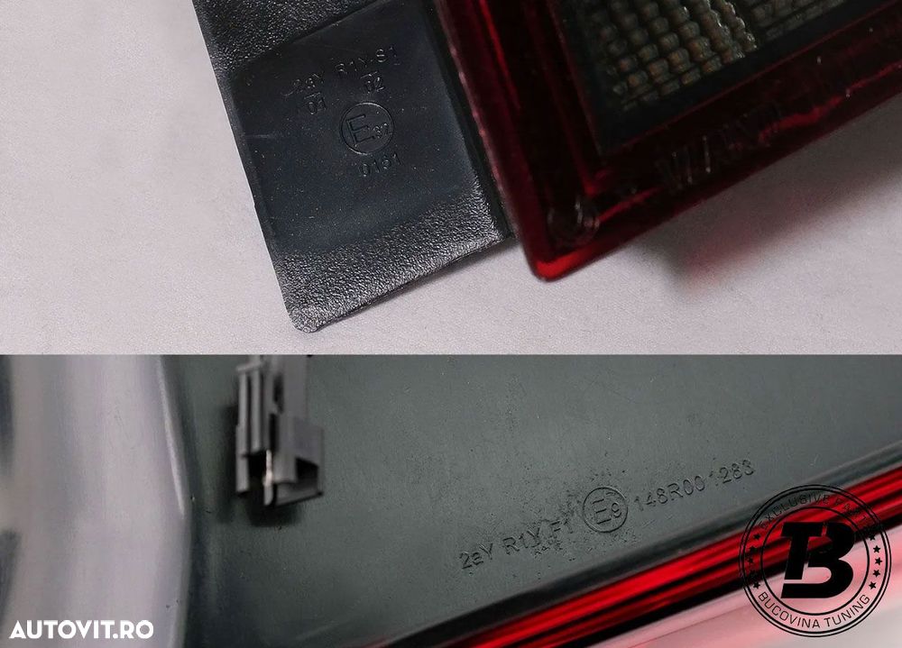 Stopuri Full LED compatibile cu VW Golf 6 VI R20 Smoke Design - 13