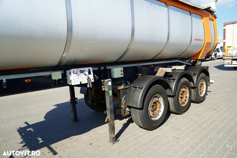 Schwarzmuller BASCĂLĂTOR TERMIC / PENTRU ASFALT / 25 m³ / BACĂLĂTOR / AXĂ RIDICATĂ / SAF / PRELATĂ ELECTRICĂ - 11