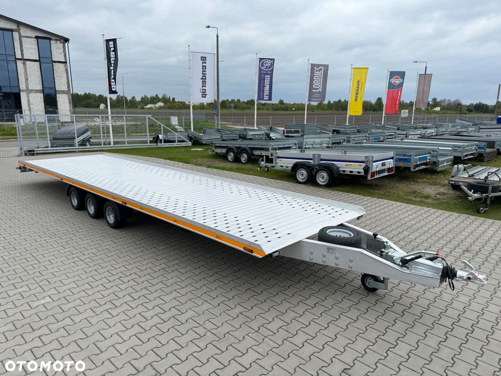 Gromex laweta aluminiowa | 850x210cm | DMC 3500kg | platforma na 2 auta | 3 osie AL-KO | OŚWIETLENIE LED - 5