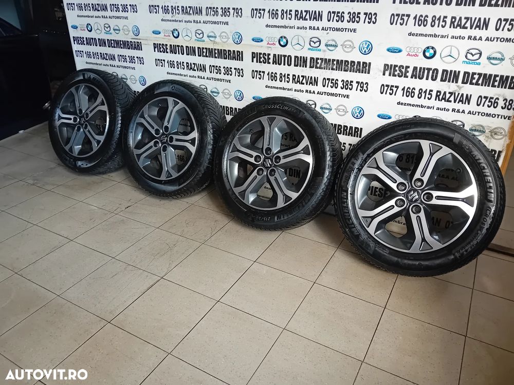 Jante Suzuki Vitara 215/55R17 Anvelope Michelin Dot 3621 5x114.3 Model 2015-2020 Originale Mazda - 3