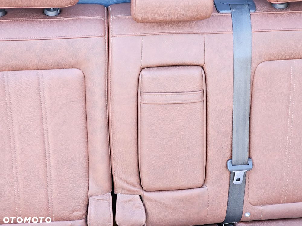 FOTELE TYŁ TYLNE SKÓRZANE KANAPA OPARCIE OPEL ANTARA RUDE BRĄZOWE SKÓRY - 9