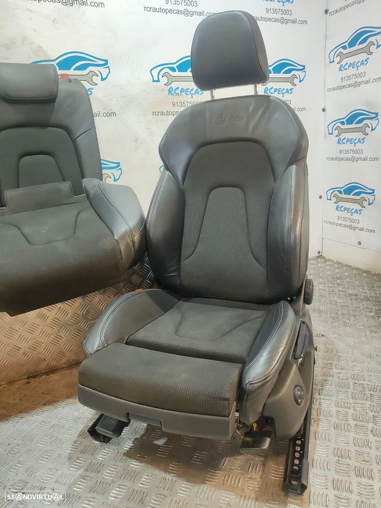 Conjunto Bancos Pele Tecido Audi A5 8T 8TA Sportback S Line S-Line eléctricos - 14