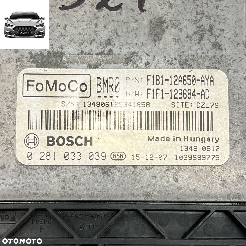 STEROWNIK SILNIKA 1.5 TDCI EURO 6 FORD FIESTA MK7 F1B1-12A650-AYA - 3