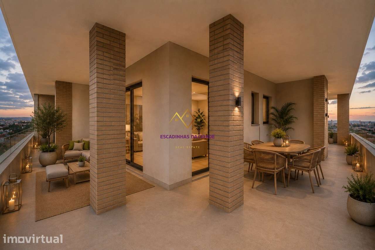 Exclusivo T3 com Vista Rio. Com 125 m² de Espaço Exterior - Grande imagem: 3/38