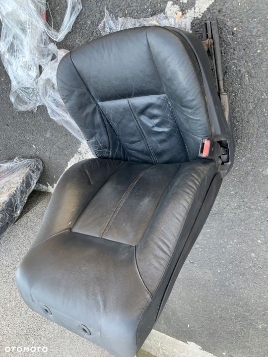 FOTEL PRZEDNI LEWY CZARNY SKÓRZANY BMW E39 EUROPA - 4
