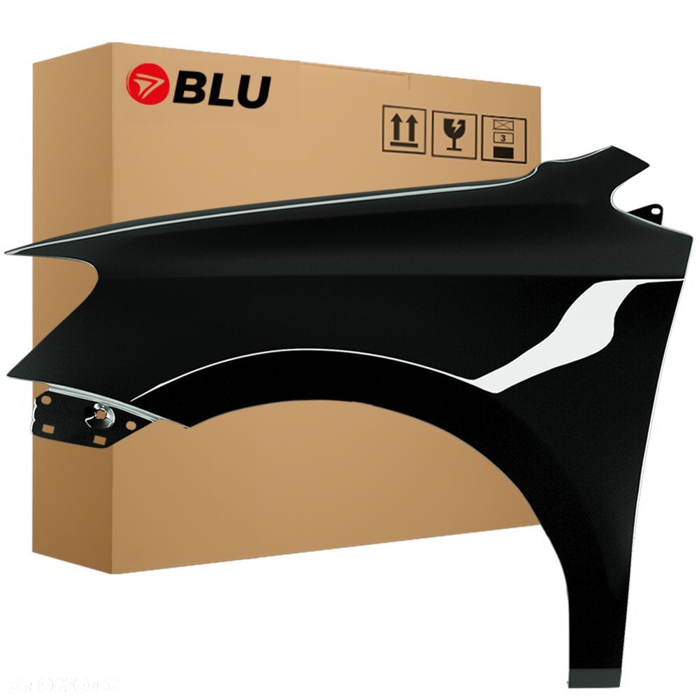 BLU Błotnik VW POLO 6R V 5 LC9Z lewy czarny 09-17 przód ocynk BlackMagic - 1