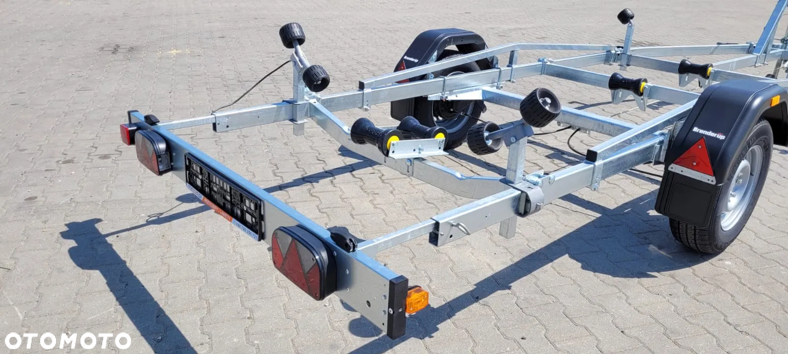 Brenderup Przyczepa pod łódź 6 m DMC1300kg łożyska wodoodporne MOCNA I SOLIDNA PRZYCZEPA PODŁODZIOWA - 4