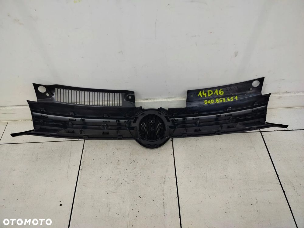 VOLKSWAGEN GOLF VI 09R- GRILL ATRAPA CHŁODNICY 5K0.853.651 - 5