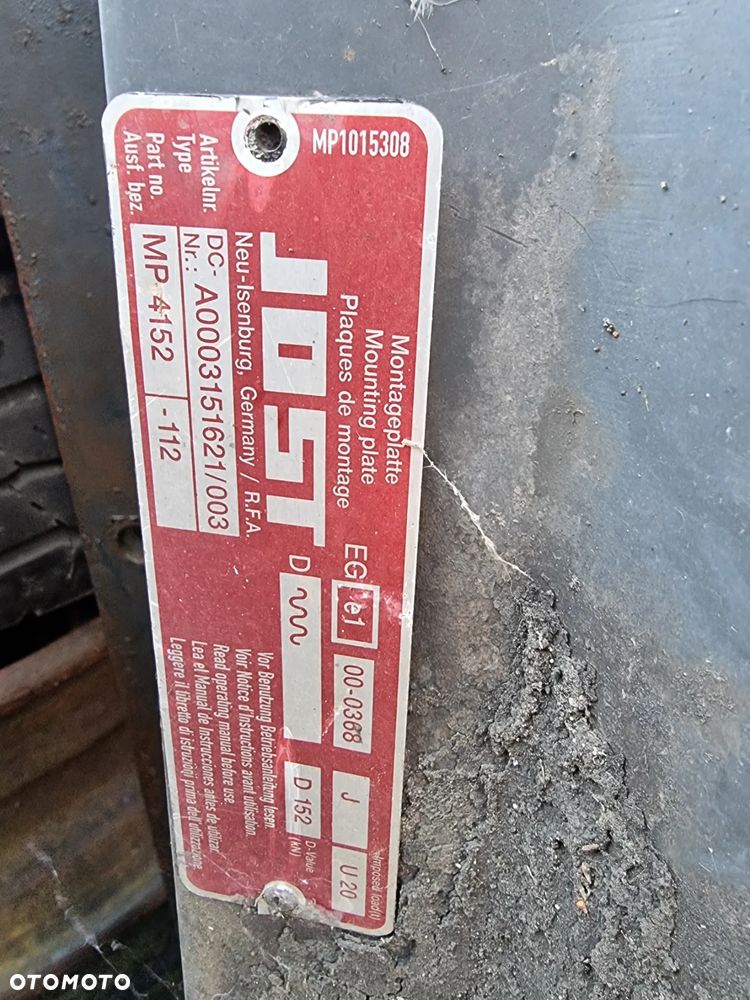 Płyta Siodła Jost Mercedes Actros A0003151621 - 2