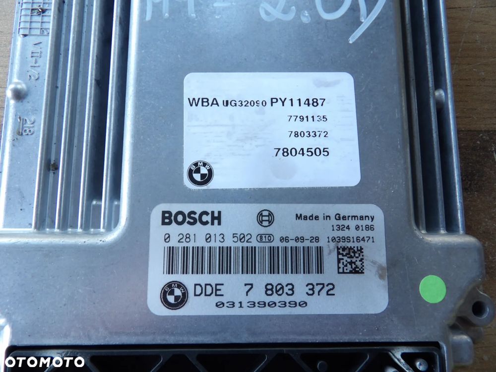 BMW - E87 - KOMPUTER , STEROWNIK SILNIKA - 7803372 - 2