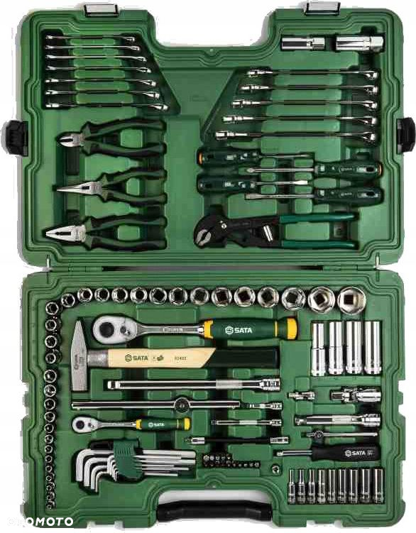 SATA ZESTAW 104 ELEMENTY KLUCZY NASADOWYCH METRYCZNYCH 1/4" I 1/2" ST09547G - 4