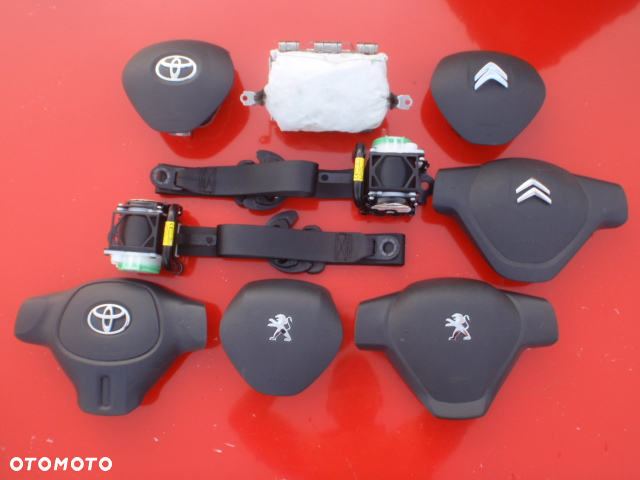 TOYOTA AYGO PODUSZKI AIRBAG DESKA KONSOLA KOKPIT PULPIT PÓŁKA PARAPET PASY PAS MIX - 2