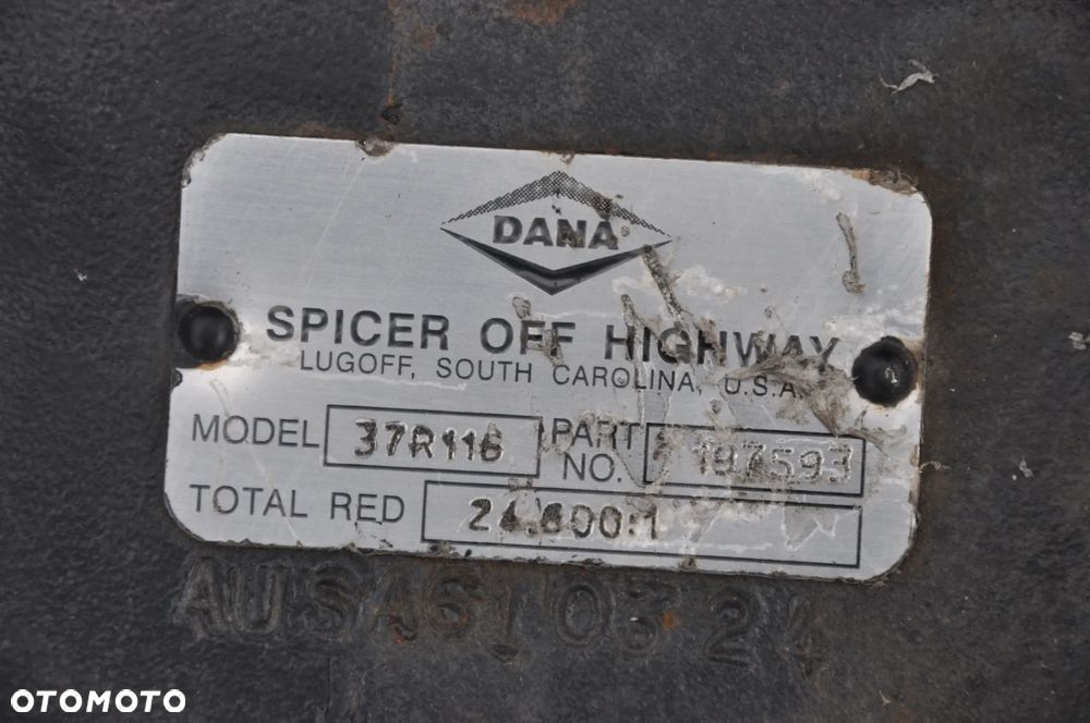 Most napedowy dana spicer zwolnica dyferencjal 37R116  Ausa - 6