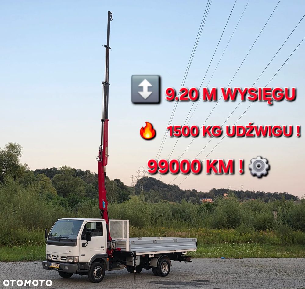 Nissan Cabstar 35.13 Skrzynia 4.20 M + HDS 1.5 Tony ! HMF K2(B3) 9.20 M Wysięgu  ! Super Stan  ! - 2