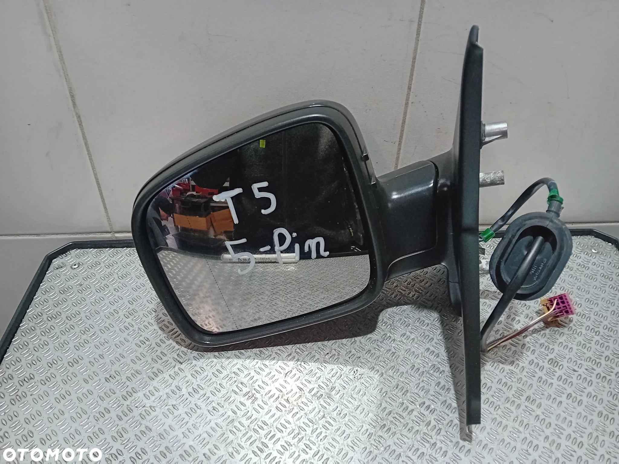 lusterko zewnętrzne lewe 5 pin VW T5 7H1857501DF - 2