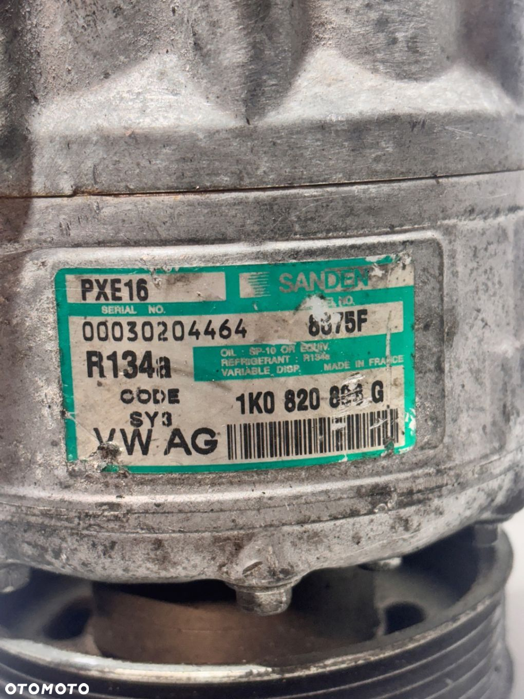 SPRĘŻARKA KOMPRESOR KLIMATYZACJI VW CADDY III PASSAT B6 1K0820803G 1.9 TDI - 2