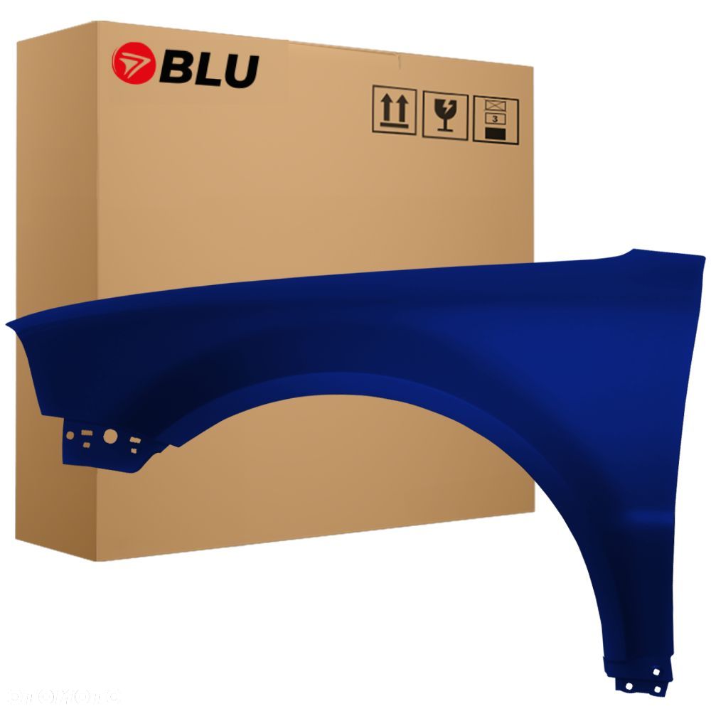 BLU Błotnik VOLKSWAGEN VW PASSAT B5 LIFT+ LB5N lewy niebieski 2000-2005 przód IndigoBlau - 1