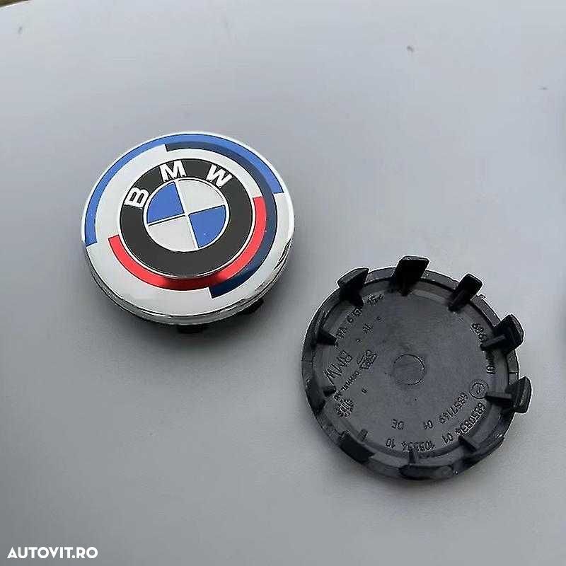 Set 4 Embleme Jante BMW 56mm 60mm 68mm Diferite Culori, Capace Roti - 8