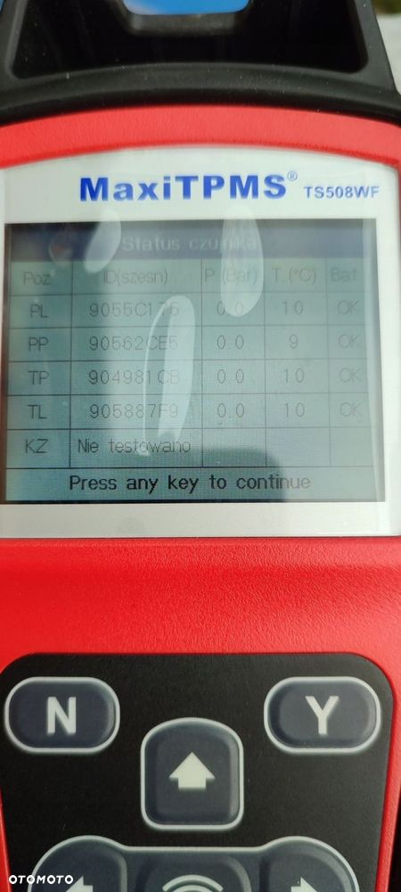 Czujniki Ciśnienia Kół Oryg. Mitsubishi SpaceStar 4250C275 A2C37819407 Bdb - 13