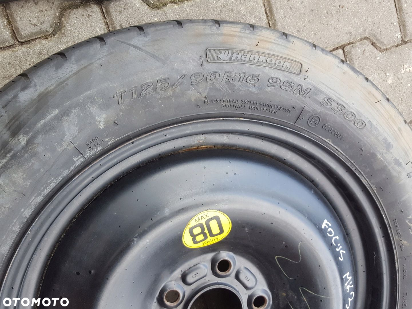 FORD C-MAX MK2 10r- FOCUS MK3 KOŁO DOJAZDOWE 16 5X108 LEWAREK - 4