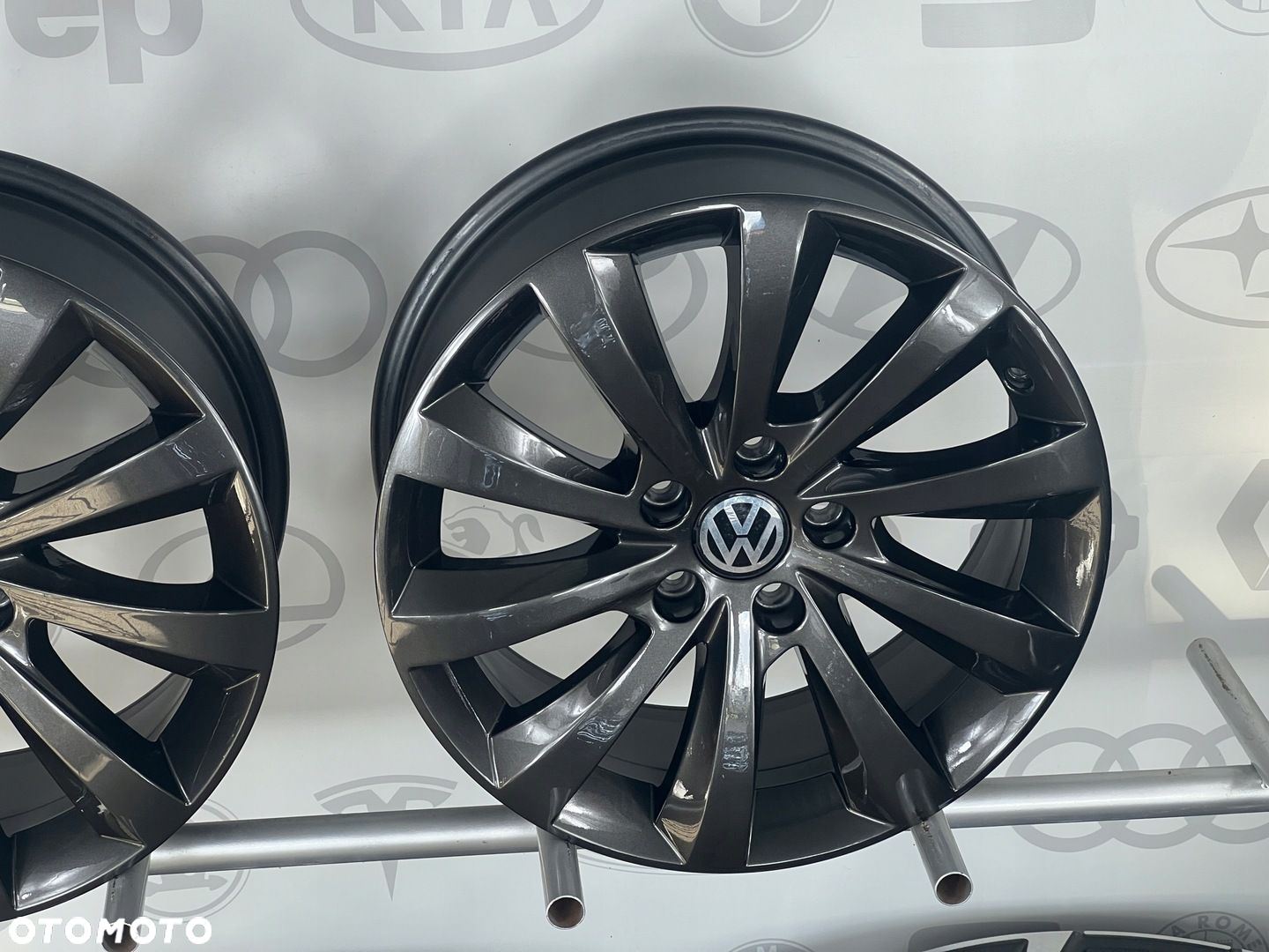 FELGI ALU SEAT 7N5 ALHAMBRA LEON ATECA 17 5X112 ET39 VW SHARAN ORYGINALNE - 2