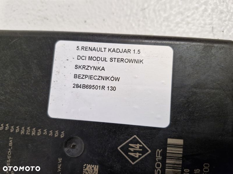 RENAULT KADJAR 1.5 DCI MODUŁ STEROWNIK SKRZYNKA BEZPIECZNIKÓW 284B69501R - 6