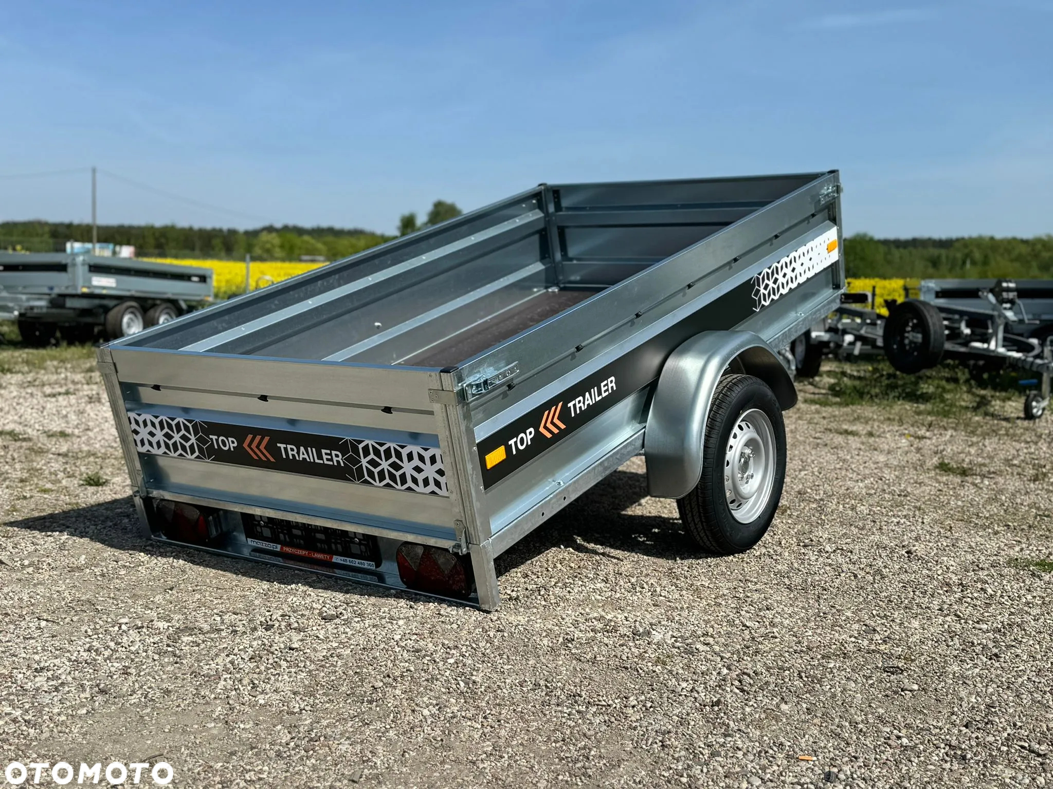 MAZZO DOSTAWA! Przyczepka Top Trailer TT23 MAX 232x131x45cm DMC 750 kg SPAWANA! kat. B, MOCNA! PROMOCJA CENOWA! - 7